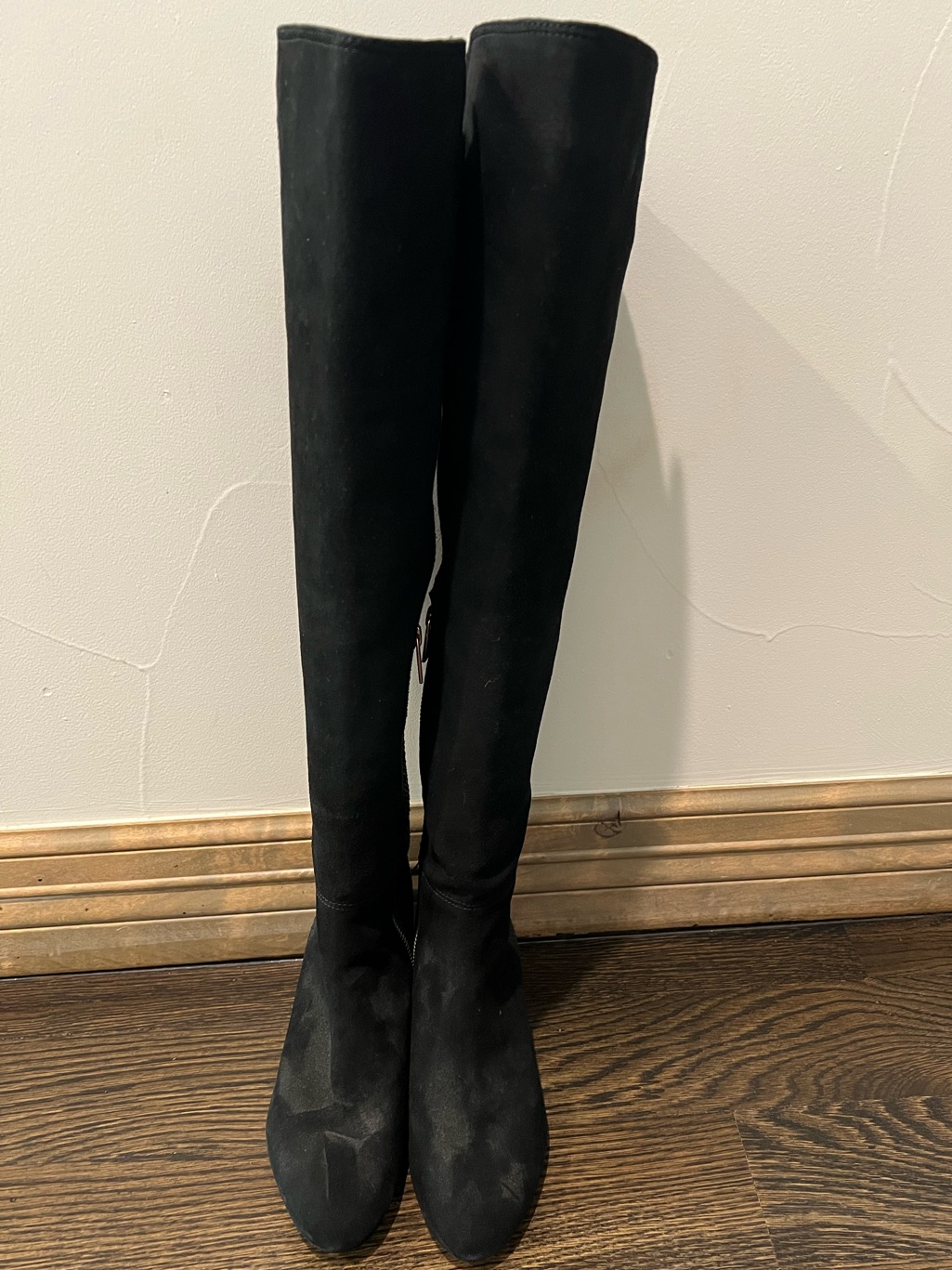 Michael Kors Women's Black Heeled Thigh Highs - 5.5m